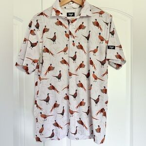 Men's Polo Shirt with Pheasant Design